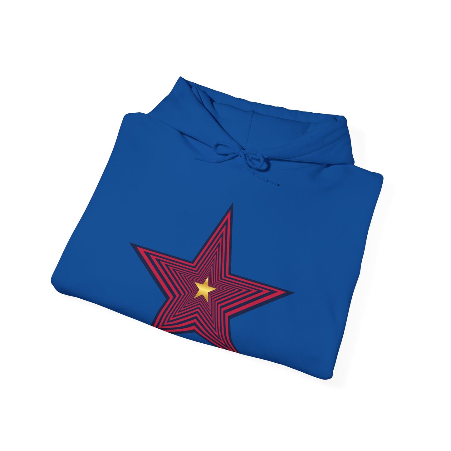 Stylish Star Graphic Hooded Sweatshirt - Unisex Heavy Blend