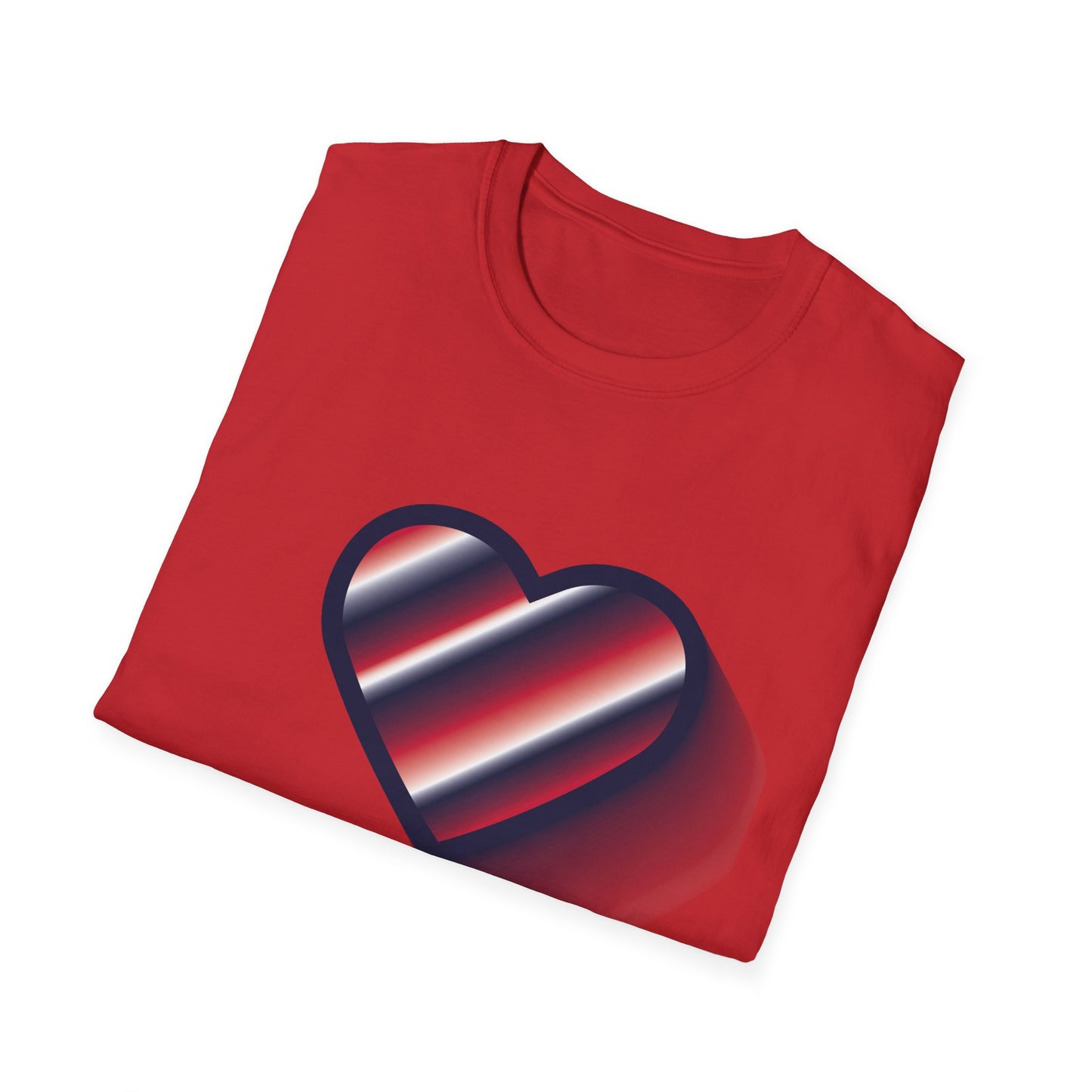 Modern Heart Graphic Unisex Softstyle T-Shirt
