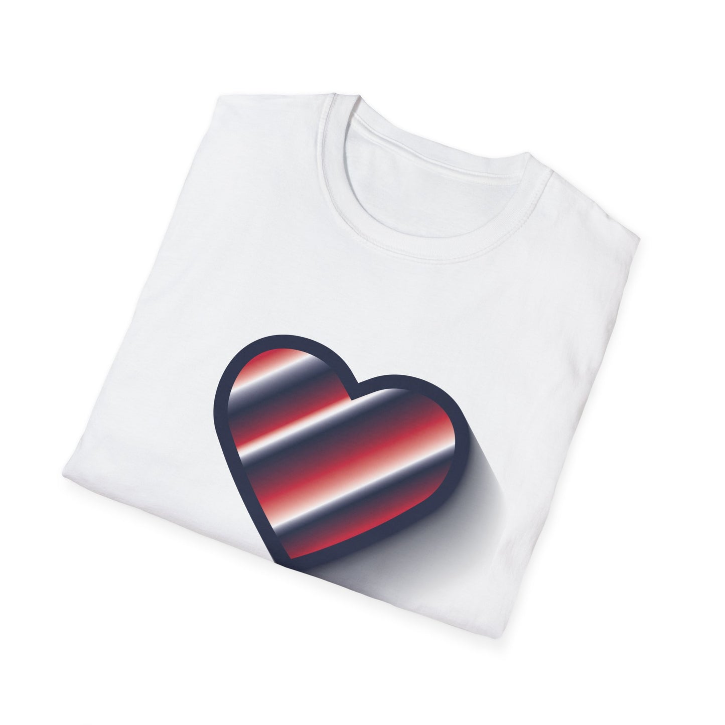 Modern Heart Graphic Unisex Softstyle T-Shirt