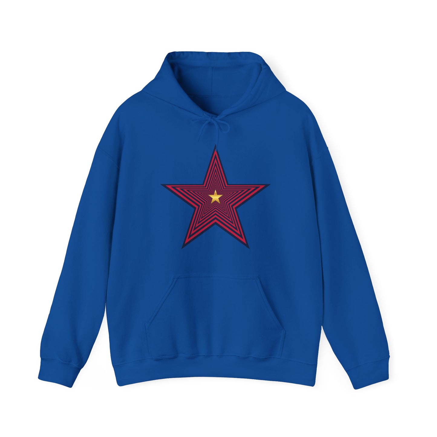Stylish Star Graphic Hooded Sweatshirt - Unisex Heavy Blend