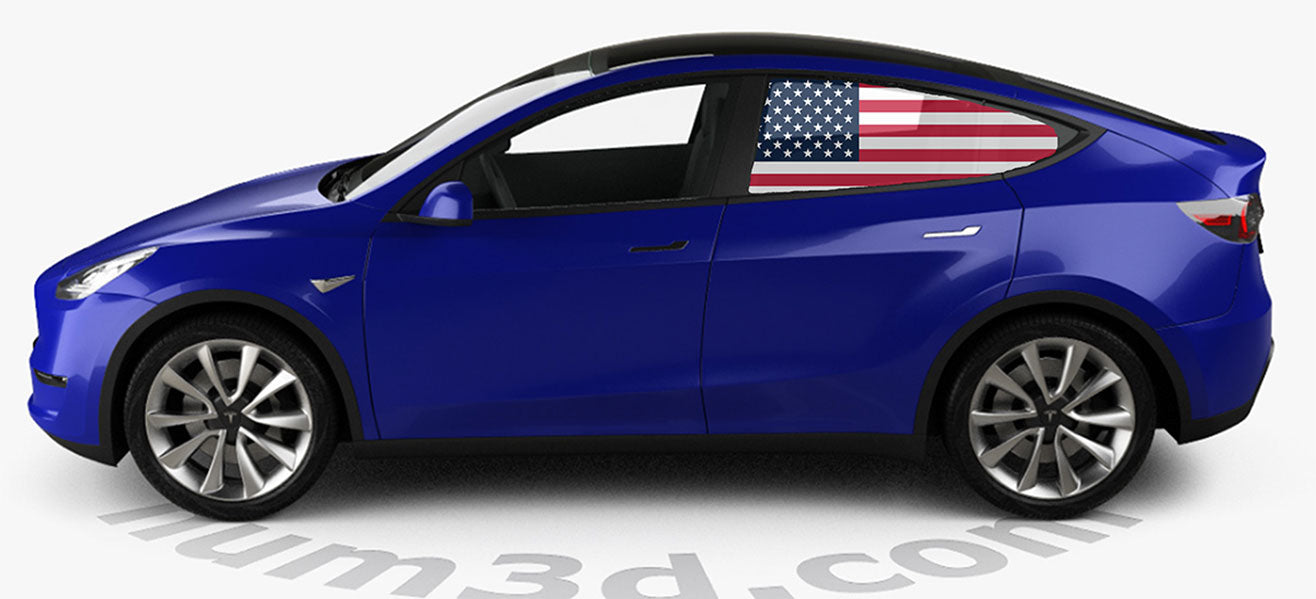 Window Perf of USA Flag with extended stripes (Set of 2)