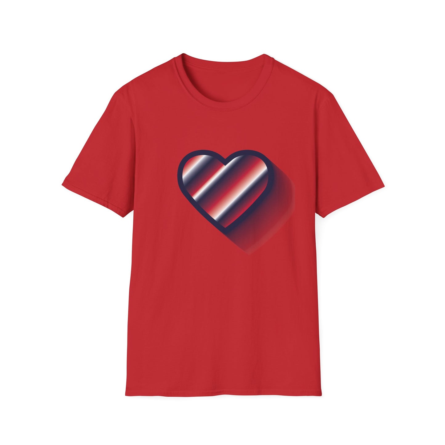 Modern Heart Graphic Unisex Softstyle T-Shirt