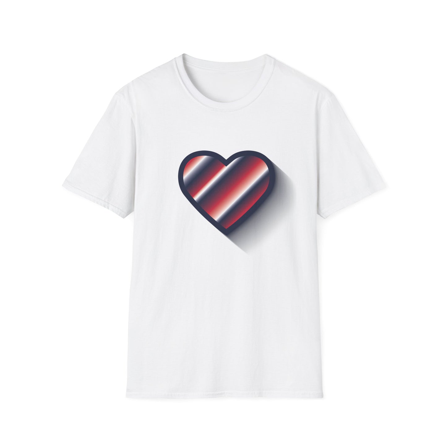 Modern Heart Graphic Unisex Softstyle T-Shirt